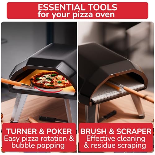 Pizza Oven Brush with Scraper