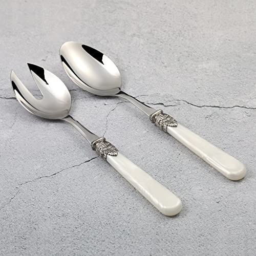 2 piece Salad Servers Stainless Steel Salad Serving Set Salad Fork and Spoon