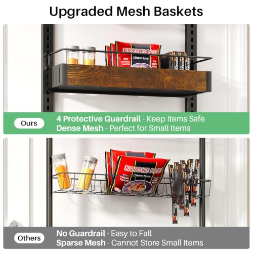 8 Tiers Wooden Over Door Organizer