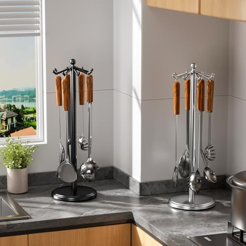 Kitchen Countertop Rotating Utensil Holder