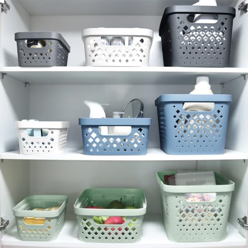 Plastic Storage Basket Set (6 Count)