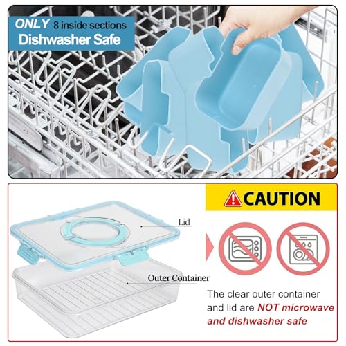 Snackle Box Snack Container Tray with Lid