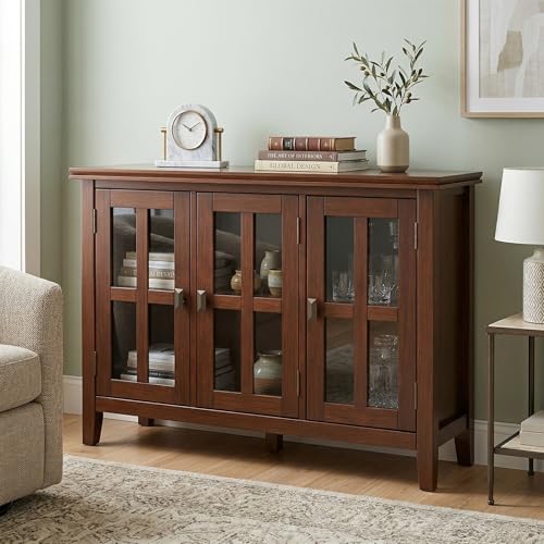 Artisan 44" Wide Solid Wood Cabinet in Russet Brown