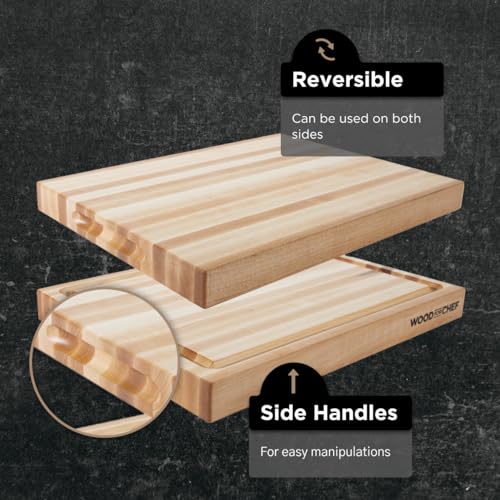 20" Classic Maple Reversible Cutting Board with Juice Groove