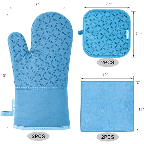 Oven Mitts and Pot Holders 6pcs Set