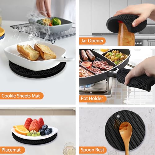 4 Pack Silicone Trivet Mats (4 Count)