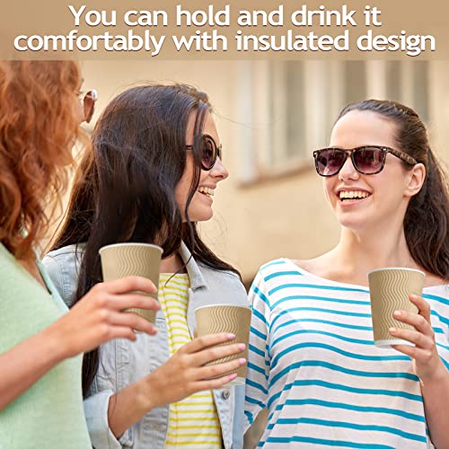 200 Pack 12 oz Brown Paper Cups