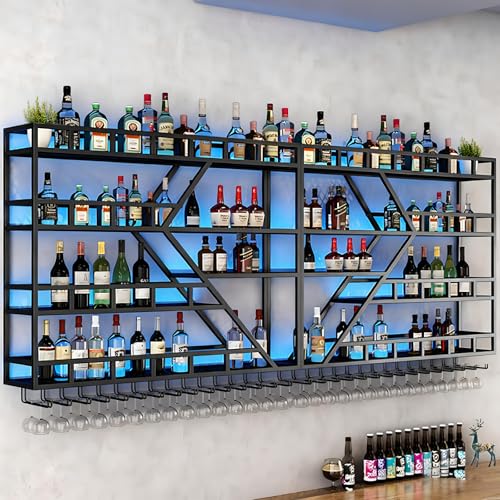 63in Large Wall Mounted Wine Rack