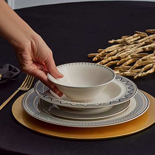 Globe 24 Piece Dinnerware Set for 6 People