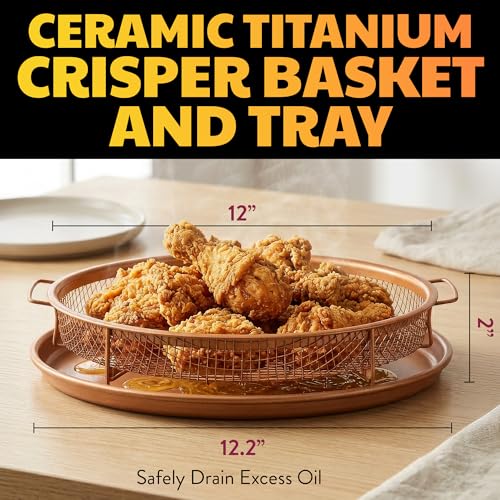 Crisper Tray Air Fryer Basket for Oven (2 Count)