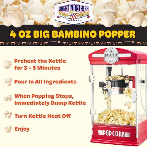 Popcorn Big Bambino 4oz Popcorn Machine