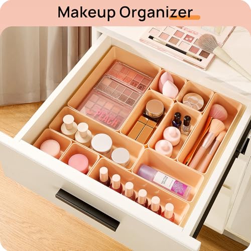 25 Pack Plastic Drawer Organizers with Non (25 Count)