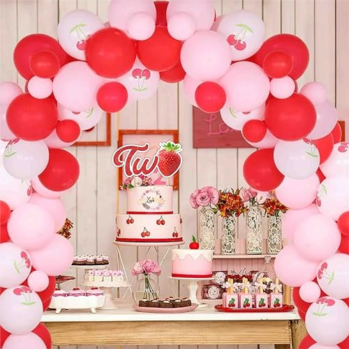 Real Strawberry Two Cake Topper