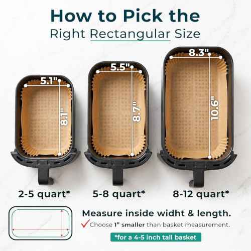 Cathy Yoder's Large Rectangle Air Fryer Liners