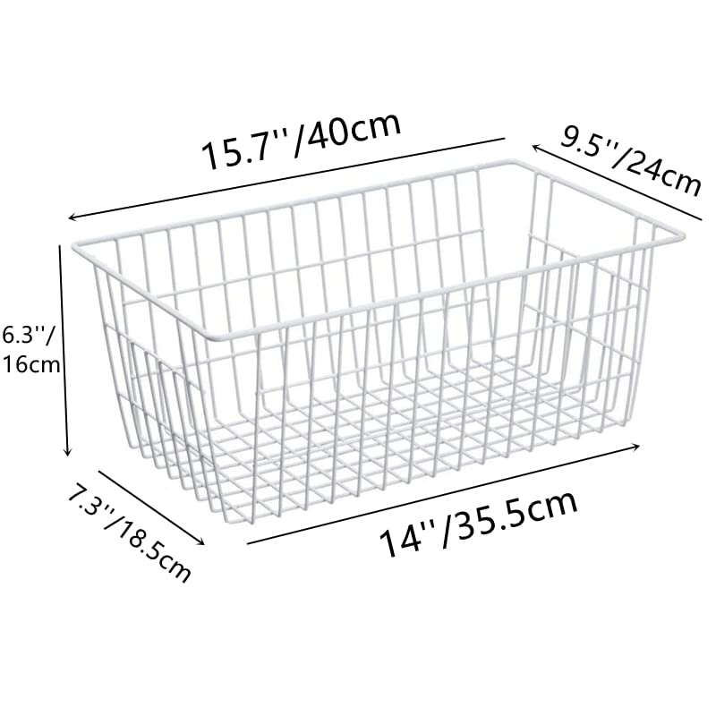 Farmhouse Metal Wire Basket (3 Count)
