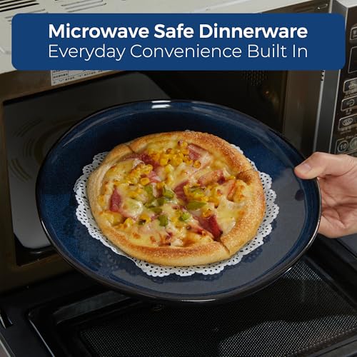 24 Pieces Dinnerware Set for 6 with Pasta Bowls