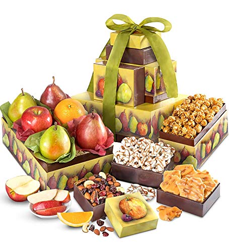 Fresh Fruit and Snacks Premium Gift Tower