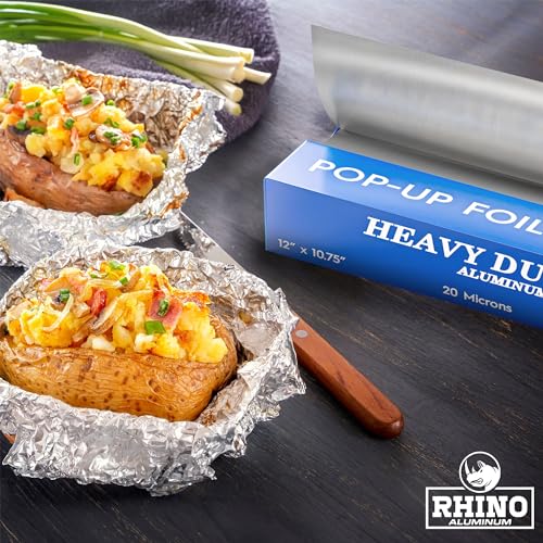 Precut Pop Up Heavy Duty Aluminum Foil Sheets (300 Count)
