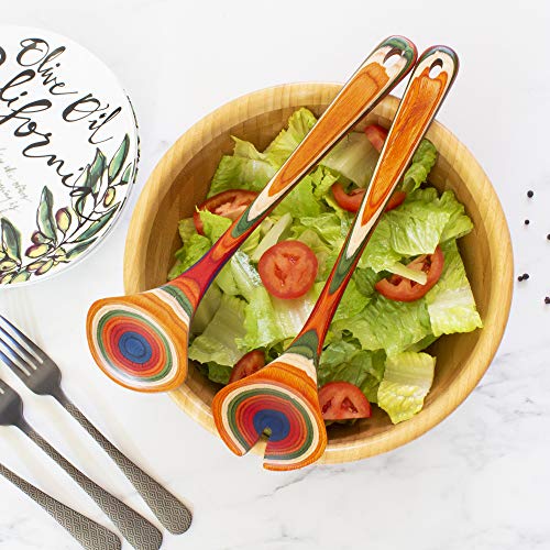 Baltique Marrakesh Collection Wooden Salad Serving Utensils Set (2 Count)