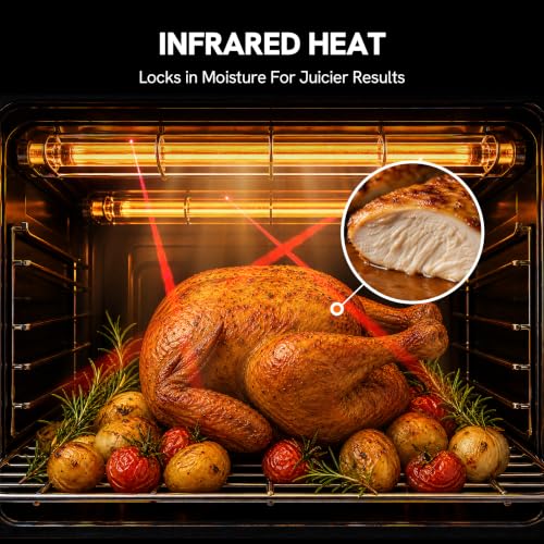 Infrared Heating 26.3 QT Air Fryer Toaster Oven