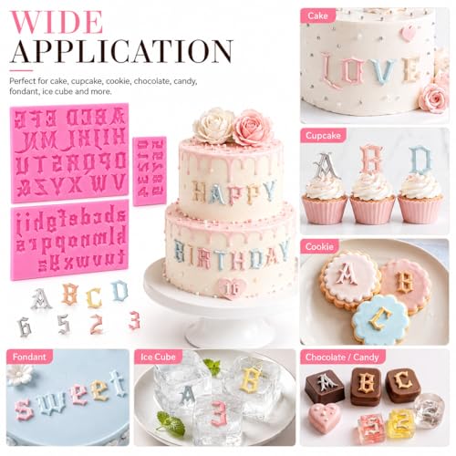 Letters Molds And Numbers Molds (3 Count)