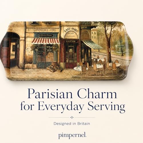 Parisian Scenes Melamine Rectangular Tray