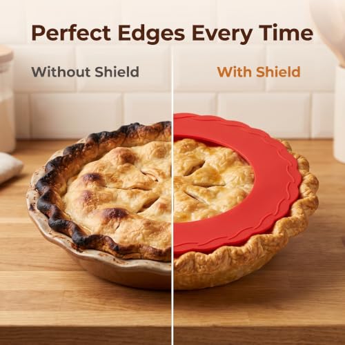 4 Pcs Mini Silicone Pie Crust Shields for 4 (4 Count)