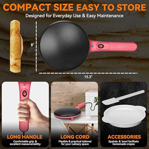 Instant Crepe Maker with Handle