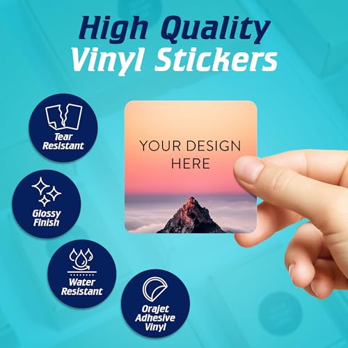 100 Custom Vinyl Stickers (100 Count)
