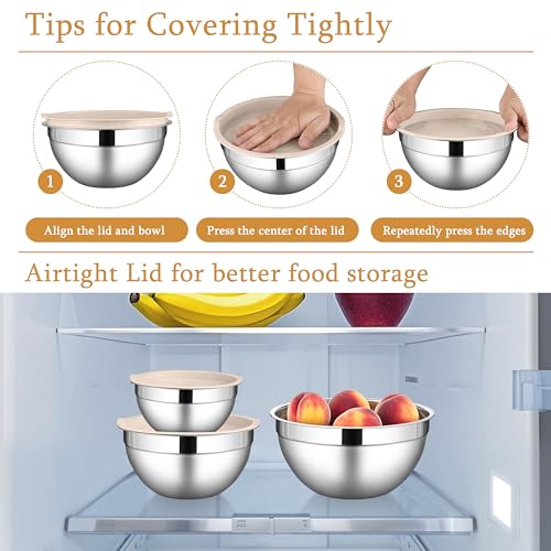 Mixing Bowls with Lids Set (6 Count)