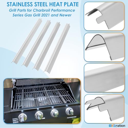 17" Grill Grate and Heat Plate for Charbroil Performance 4