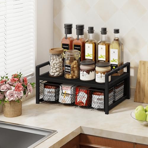 Wood Tea Bag Organizer