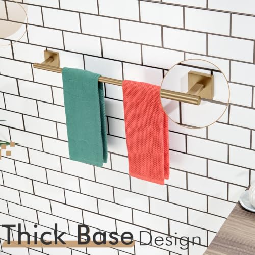 Bathroom Towel Bar Bath Towel Holders for Toilet Kitchen Cabinet Wall Mount 24 Inch Champagne Bronze Stainless Steel B4005CPG
