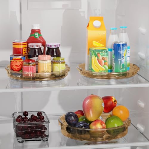 3 Pack Lazy Susan Organizer Turntable for Cabinet (3 Count)