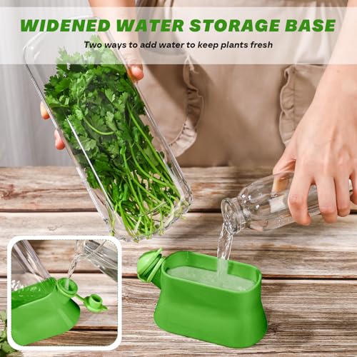 2 Pieces Herb Saver for Refrigerator Fresh Herb Keeper Cilantro Container for Fridge Saver Pod for Cilantro (2 Count)