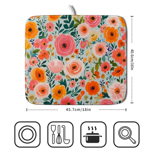 Spiral Flower Dish Drying Pad