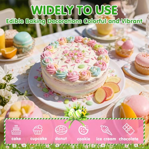 Edible Sprinkles for Cake Decorations (4.6 Ounce)