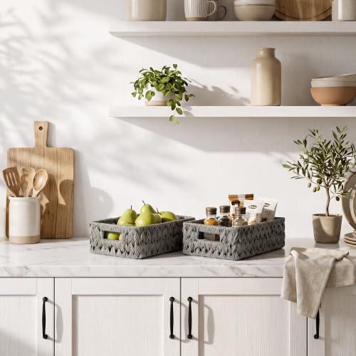 Wicker Baskets for Storage (2 Count)