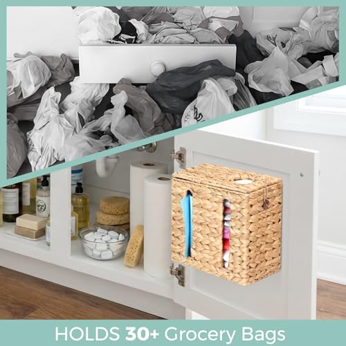 Trash Bag Holder with Scalloped Lid 13