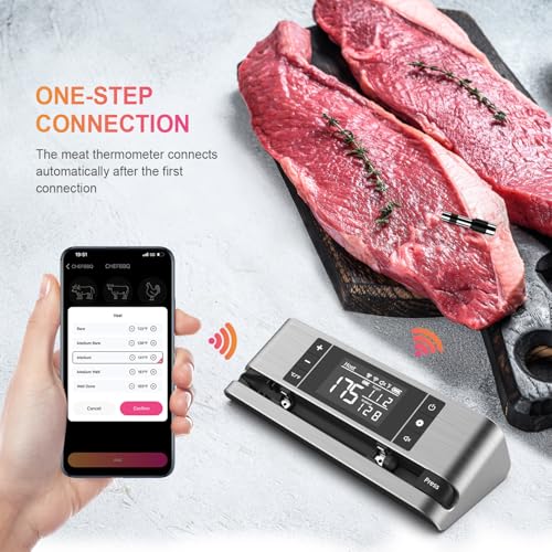 Wireless Smart Meat Thermometer with Dual
