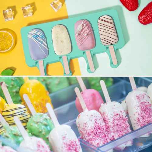 2 Pack Silicone Popsicles Molds (102 Count)