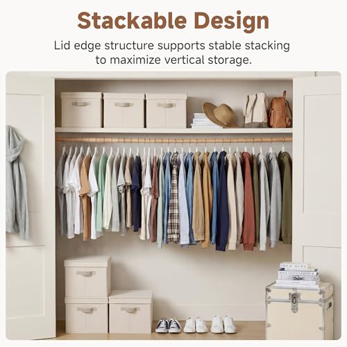 Fabric Storage Bins with Lids (3 Count)