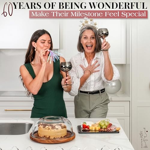 60th Birthday Wine Glass (60 Count)