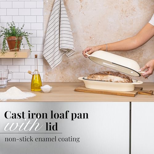 Enamelled Cast Iron Bread Loaf Pot