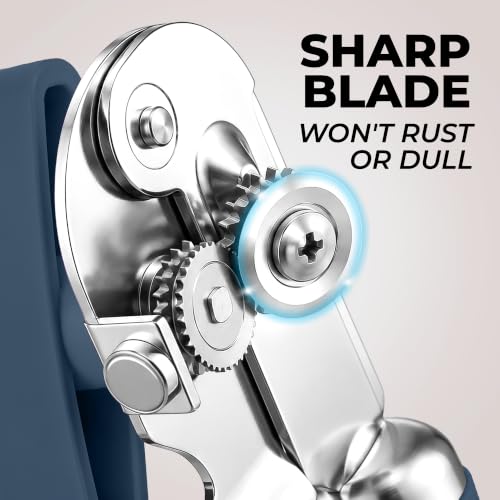 Stainless Steel Swing Open Manual Can Opener Comfortable Grip