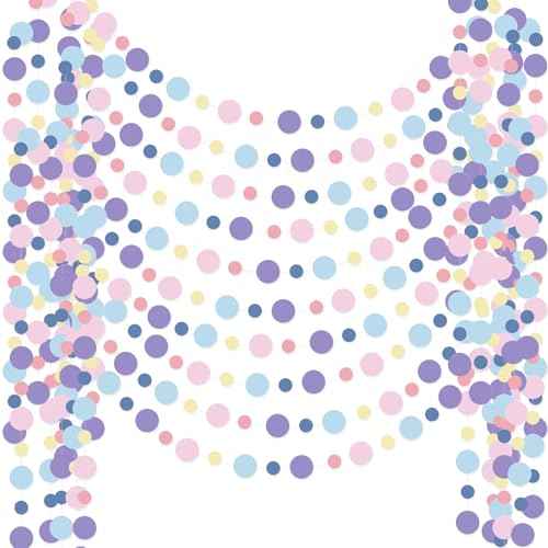 10 Pieces Circle Garland Banner Hanging (10 Foot)