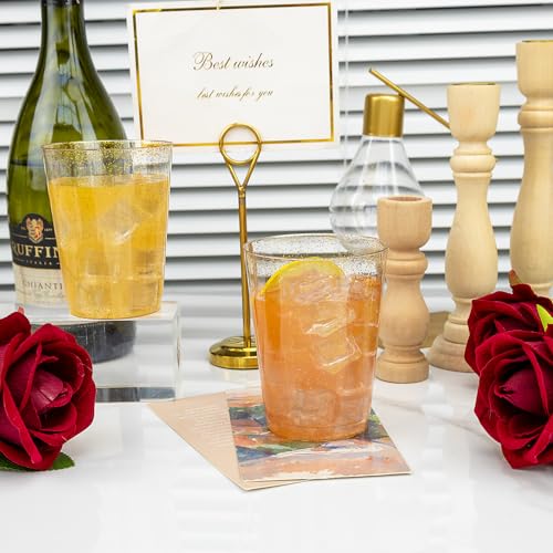 100 Pcs Gold Plastic Cups (100 Count)
