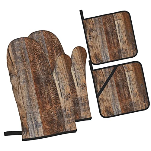 Oven Mitts and Pot Holders Sets of 4 (4 Count)