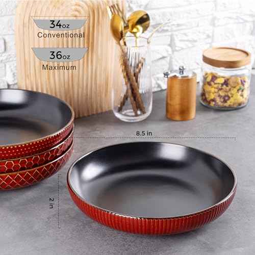 8.5'' Large Pasta Bowls (4 Count)