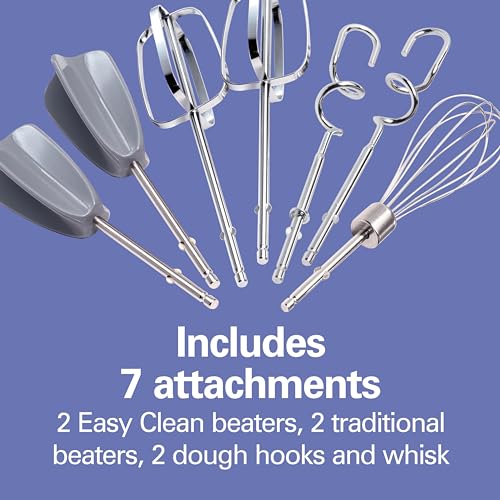 6 Speed Electric Hand Mixer With Easy Clean Beaters